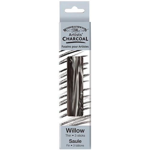 Winsor & Newton Artists' Willow Charcoal Sticks - (3 Pack) Thin